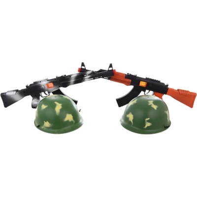 Lamps samopal a helma v síťce