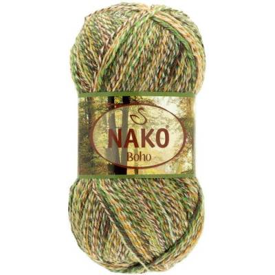 Nako Boho vzor 87719 zeleno-žlutý