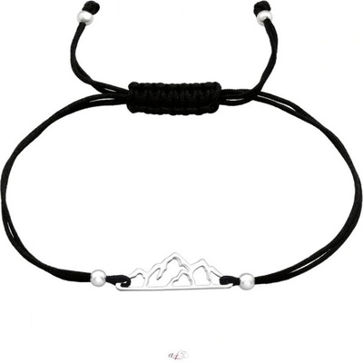 Prosperk náramek se šňůrkou HORY stříbro S4464