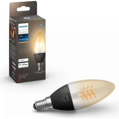Philips Hue 8719514302235 LED filamentová žiarovka 1x4,5W E14 300lm 2100K White Ambience, stmievateľná, Bluetooth