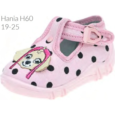 Dětská domácí obuv s vyndávací koženou stélkou HANIA 60