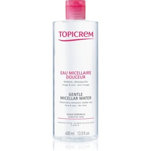 TOPICREM UH FACE Gentle Micellar Water нежна почистваща мицеларна вода за чувствителна кожа на лицето и околоочен контур 400ml