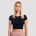 GymBeam Дамска къса тениска Aura Black M