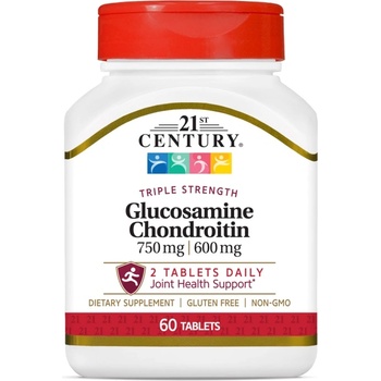 21st Century Glucosamine Chondroitin Triple Strength, 60 таблетки, 21st Century (9154)