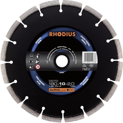 Rhodius 304095 DG70 diamantový řezný kotouč Průměr 230 mm Ø otvoru 22.23 mm beton 1 ks