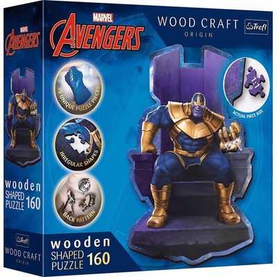 TREFL Wood Craft Origin Thanos na trůnu 160 dílků