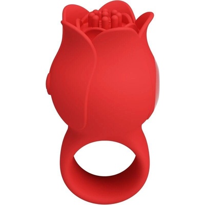 Pretty love jae rose shaped finger vibrator 10 vibrations red
