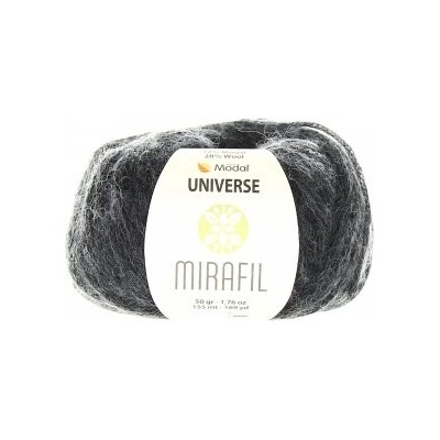 Mirafil Příze Universe Solid 455 - šedá melange