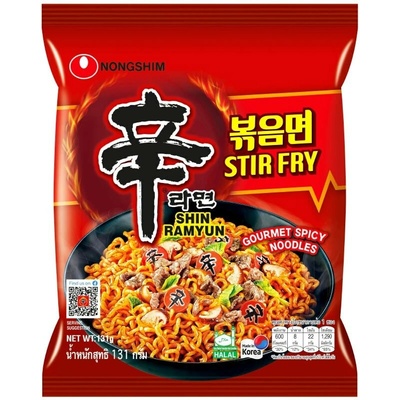 Nongshim Shin Ramyun Stir Fry Instantní nudle pálivé 131 g