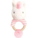 Keel Toys Keeleco, Бебешка дрънкалка ринг, Еднорог, 14 см