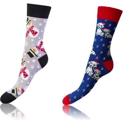 Bellinda CRAZY SOCKS 2x BE481024 sivá modrá