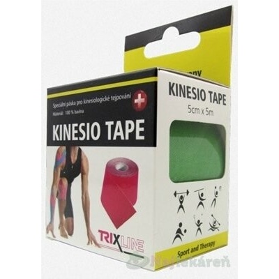 KINESIO TAPE Trixline tejpovací páska zelená 5 cm × 5 m
