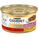 Gourmet Gold Двойно удоволствие, Говеждо и Пиле - 2.04кг