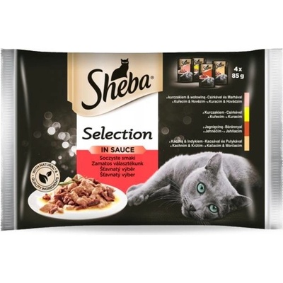 Sheba Selection in sauce šťavnatý výběr 4 x 85 g
