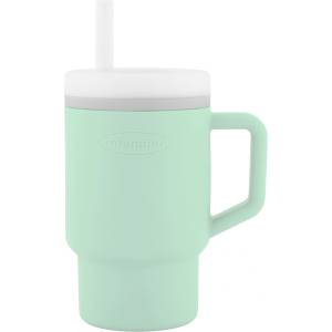 Infantino Силиконова чаша със сламка Infantino, 270 ml, Мента (IN308043)