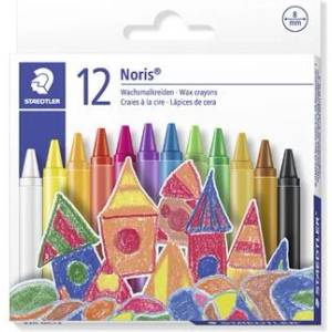 STAEDTLER Пастели, STAEDTLER "Noris 220", 12 различни цвята 220 08 C12 PE (220 08 C12 PE)