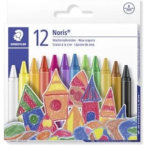 STAEDTLER Пастели, STAEDTLER "Noris 220", 12 различни цвята 220 08 C12 PE (220 08 C12 PE)