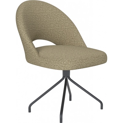 White Label Living Mick kovové nohy oblouk zelený látkový potah