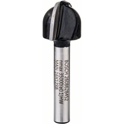 Bosch Žlábkovací fréza, 6 mm, R1 8 mm, D 15,9 mm, L 12,3 mm, G 45 mm 2608628452