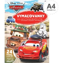 Maľovanky A4 so samolepkami Autá