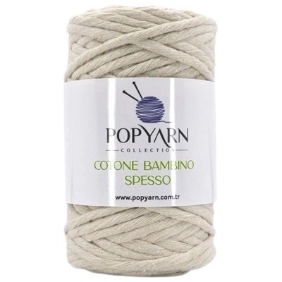 POPYARN Příze Cotone bambino spesso B221 - béžová, 250g 75m