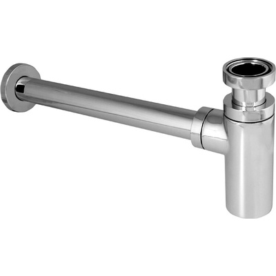 Mereo Sifón umývadlový okrúhly, celokovový s prevlečnou maticou, chróm. mosadz, 5/4"x ø 32 mm