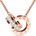 HARAHU Колие dp-18734 - Златен / Розов kp18734