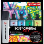 STABILO Комплект текст маркери, Stabilo, Boss Original, Arty Cool Colors, 5 цвята (ST70/5-02-2-20)