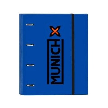 Munich Папка с пръстени Munich Submarine 27 x 32 x 3.5 cm Електриково синьо