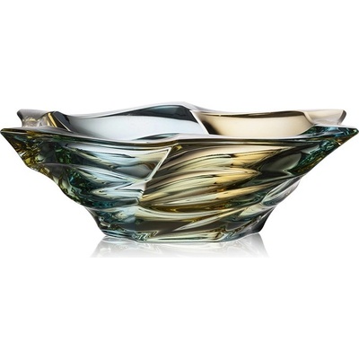 Bohemia Treasury Krištálová miska Flamenco lemon 295 mm