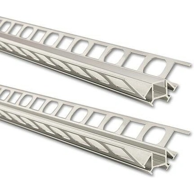 ML-761.044.43.2 Hliníkový profil pro obklady a dlažbu DR, 56x22mm, vč. mléčného difuzoru, 2m