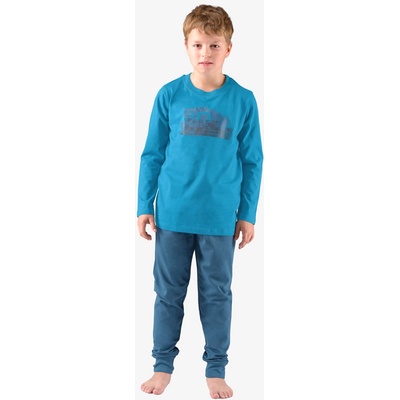 Gina dětské pyžamo 2022 69003P měsíc petrolejová