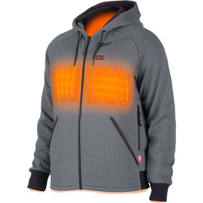 Milwaukee M12 HHGREY4-0 M12 Vyhrievaná mikina s kapucňou sivá
