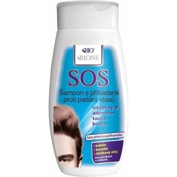 Bione Cosmetisc BIO SOS Pánsky šampón s prísadami proti vypadávaniu vlasov 260 ml