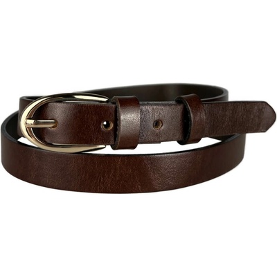 Penny Belts Dámský kožený opasek 20-205Z-506 tmavě hnědý