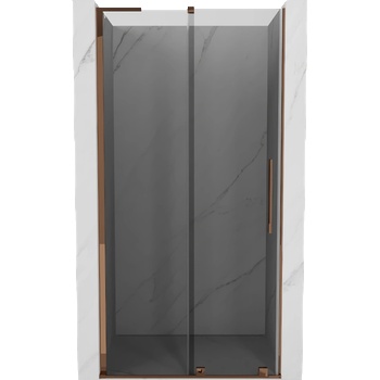 Mexen Velar L плъзгащи се душ врати 120 см, графит, розово злато - 871-120-003-41-60 (871-120-003-41-60)