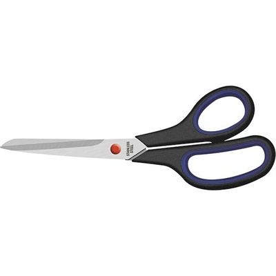 Nožnice, kancelárske, 23 cm, s gumovými úchytmi, ICO, čierne 7440060001