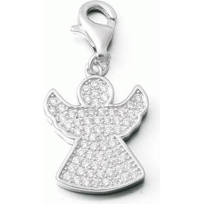 Zlatnictví Zlatíčko Stříbrný přívěsek s karabinkou anděl AGP20 – Hledejceny.cz