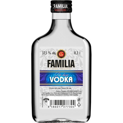 Familia Vodka De Luxe 37,5% 0,1 l (čistá fľaša)