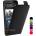 HTC Desire 516 Флип2 Кожен Калъф + Протектор