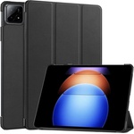 GKK Калъф за Xiaomi Pad 6s Pro 12.4", Tri-Fold Leather Case, Черен (5906602053921)