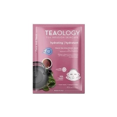 Teaology Овлажнител Маска за Лице Teaology Врат Чай от праскова 21 ml
