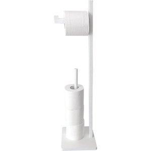 KINGHOFF Стойка за тоалетна хартия Kinghoff KH 1750, Бамбук, 19х71см, За 5 ролки, Бял (9999KH1750)