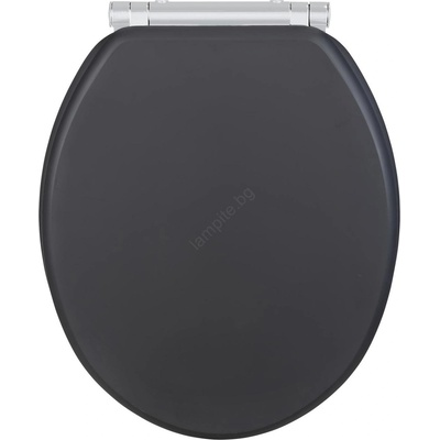 WENKO 25218100-WC тоалетно седало MORRA 35x42 cm антрацит/сребристо (WE0716)