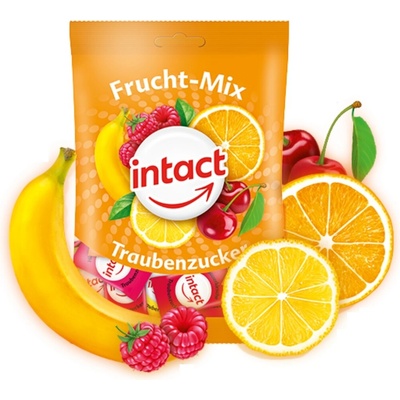 INTACT Hroznový cukor Ovocný mix s vitamínom C 75 g