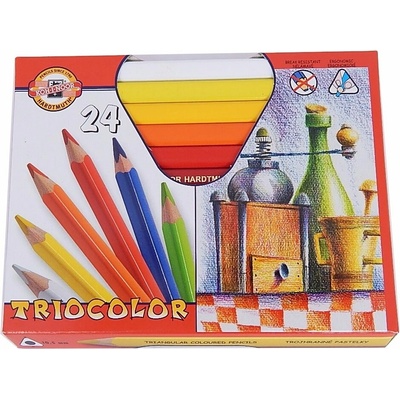 Koh i Noor 3134 Triocolor trojhranné pastelky 24 ks