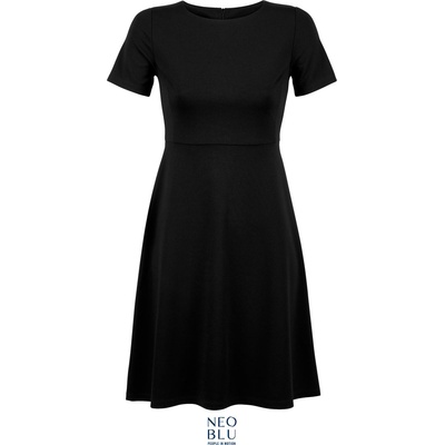 Neoblu 3171 CAMILLE / Дамска рокля с къс ръкав - наситено черно 38 (243171n11u3)