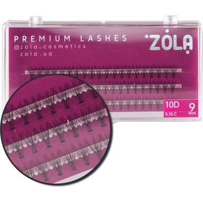 Zola Premium Cluster Lashes umělé trsové řasy 10D délka: 9 mm