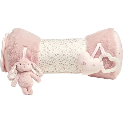 Мека играчка Mamas & Papas - Tummy Time Roll, Welcome to the world, Pink (7437ZR101)