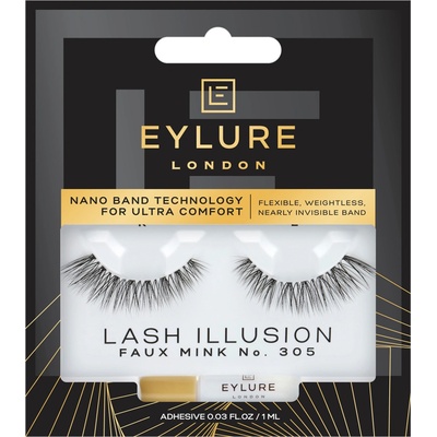 Eylure Illusion umelé mihalnice s lepidlom 305, 1 bal
